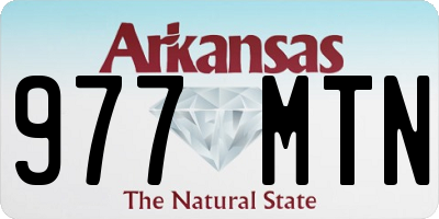 AR license plate 977MTN
