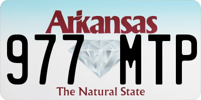 AR license plate 977MTP