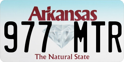 AR license plate 977MTR