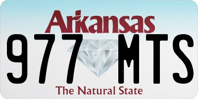 AR license plate 977MTS