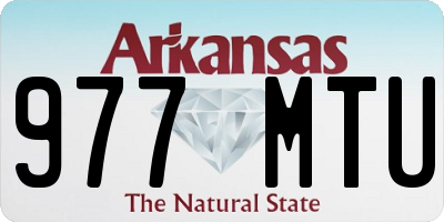 AR license plate 977MTU