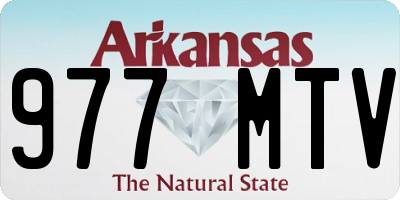 AR license plate 977MTV