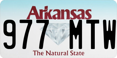 AR license plate 977MTW