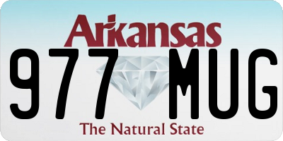 AR license plate 977MUG
