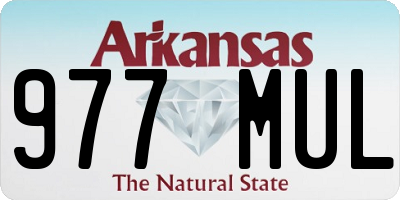 AR license plate 977MUL