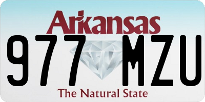 AR license plate 977MZU