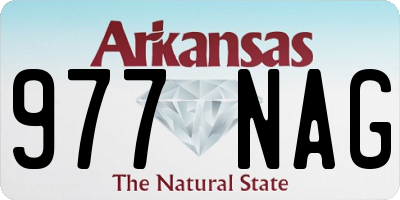 AR license plate 977NAG