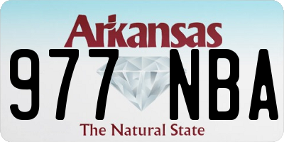 AR license plate 977NBA