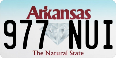 AR license plate 977NUI