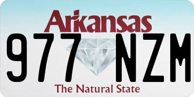 AR license plate 977NZM
