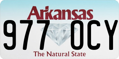 AR license plate 977OCY
