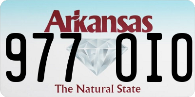 AR license plate 977OIO