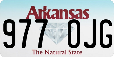 AR license plate 977OJG
