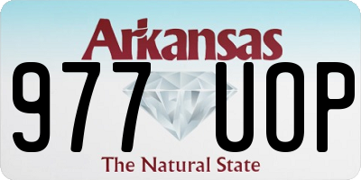 AR license plate 977UOP