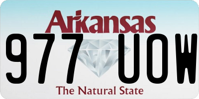 AR license plate 977UOW