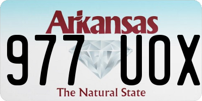 AR license plate 977UOX