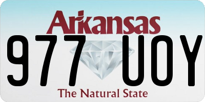 AR license plate 977UOY