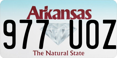 AR license plate 977UOZ