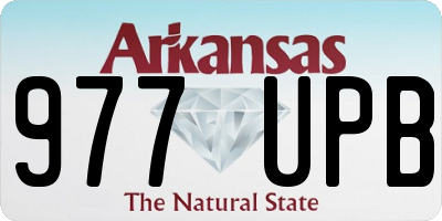AR license plate 977UPB