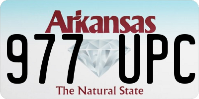 AR license plate 977UPC