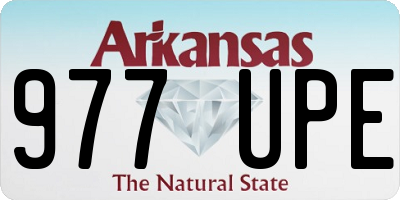 AR license plate 977UPE