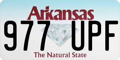AR license plate 977UPF