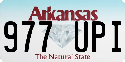 AR license plate 977UPI