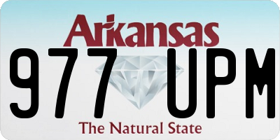 AR license plate 977UPM