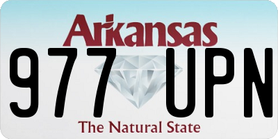 AR license plate 977UPN