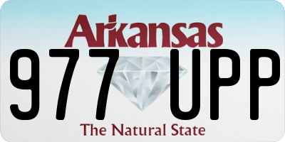 AR license plate 977UPP