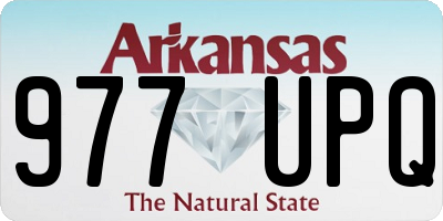 AR license plate 977UPQ