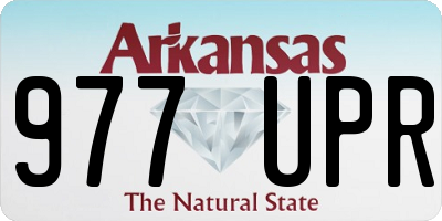 AR license plate 977UPR