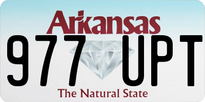 AR license plate 977UPT