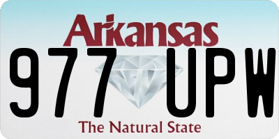AR license plate 977UPW