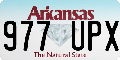 AR license plate 977UPX