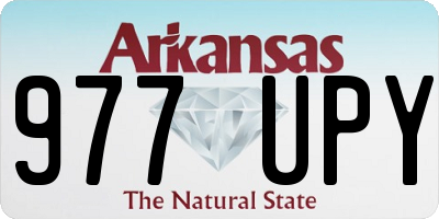 AR license plate 977UPY