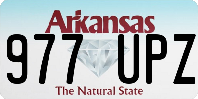 AR license plate 977UPZ