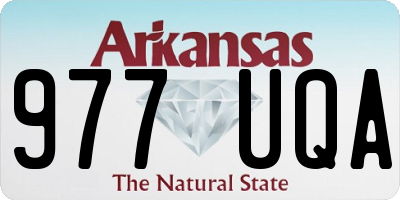AR license plate 977UQA
