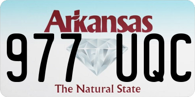 AR license plate 977UQC