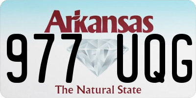 AR license plate 977UQG