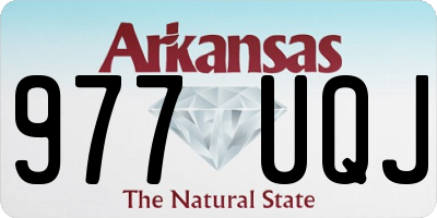 AR license plate 977UQJ