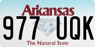 AR license plate 977UQK
