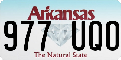AR license plate 977UQO