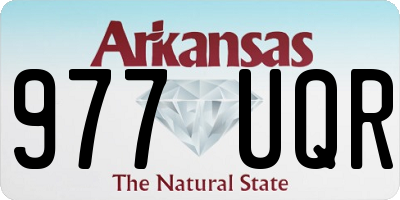 AR license plate 977UQR