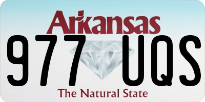 AR license plate 977UQS