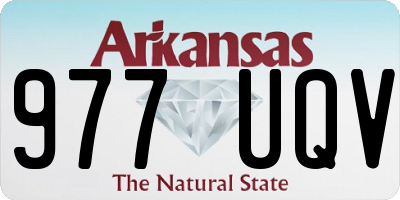 AR license plate 977UQV