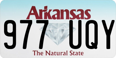 AR license plate 977UQY