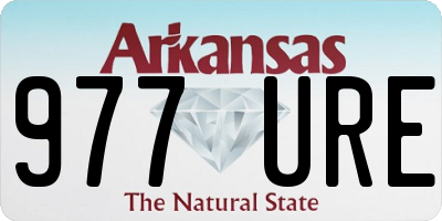 AR license plate 977URE