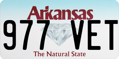 AR license plate 977VET