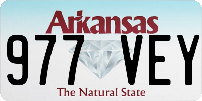 AR license plate 977VEY